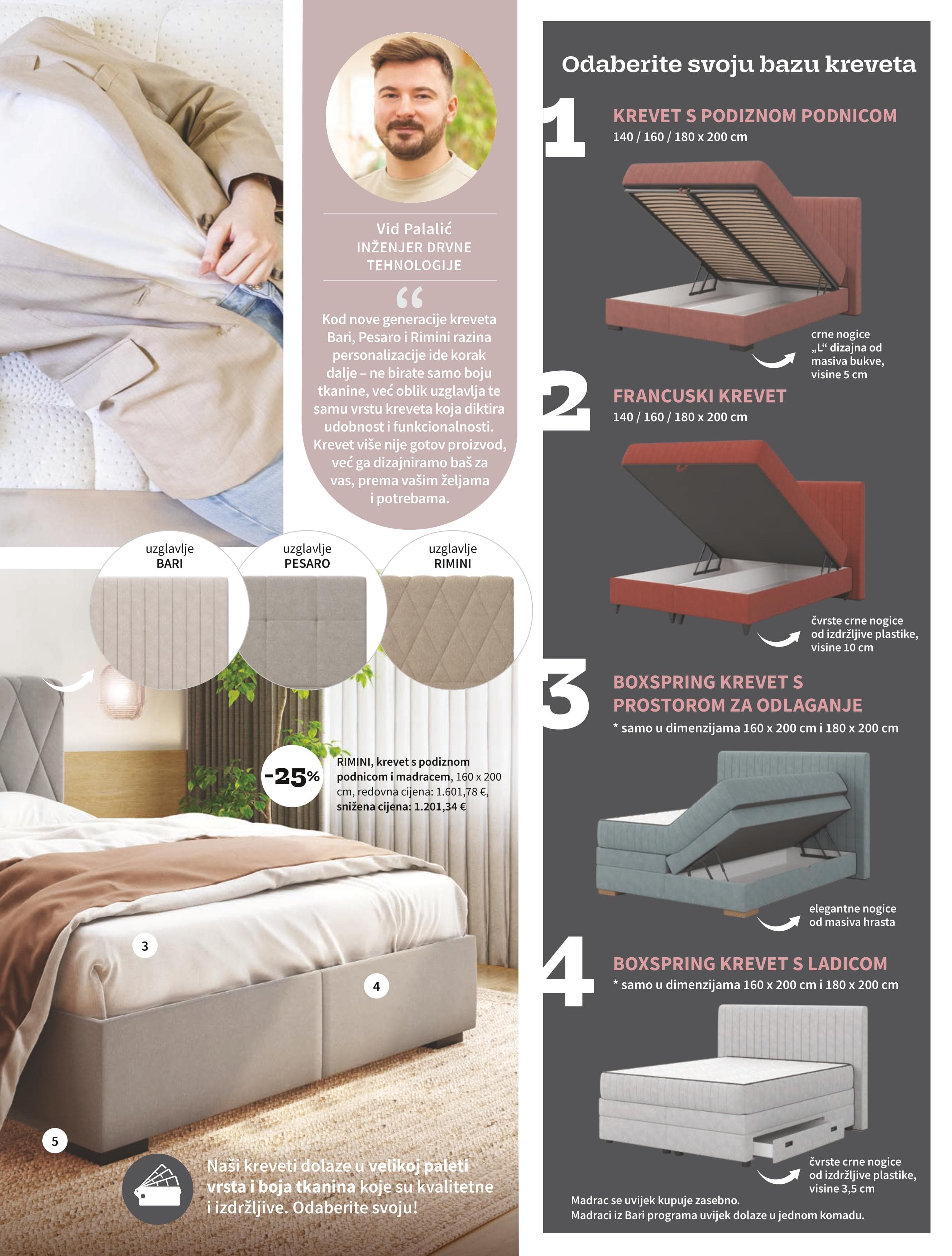Page from catalog: Spavanje