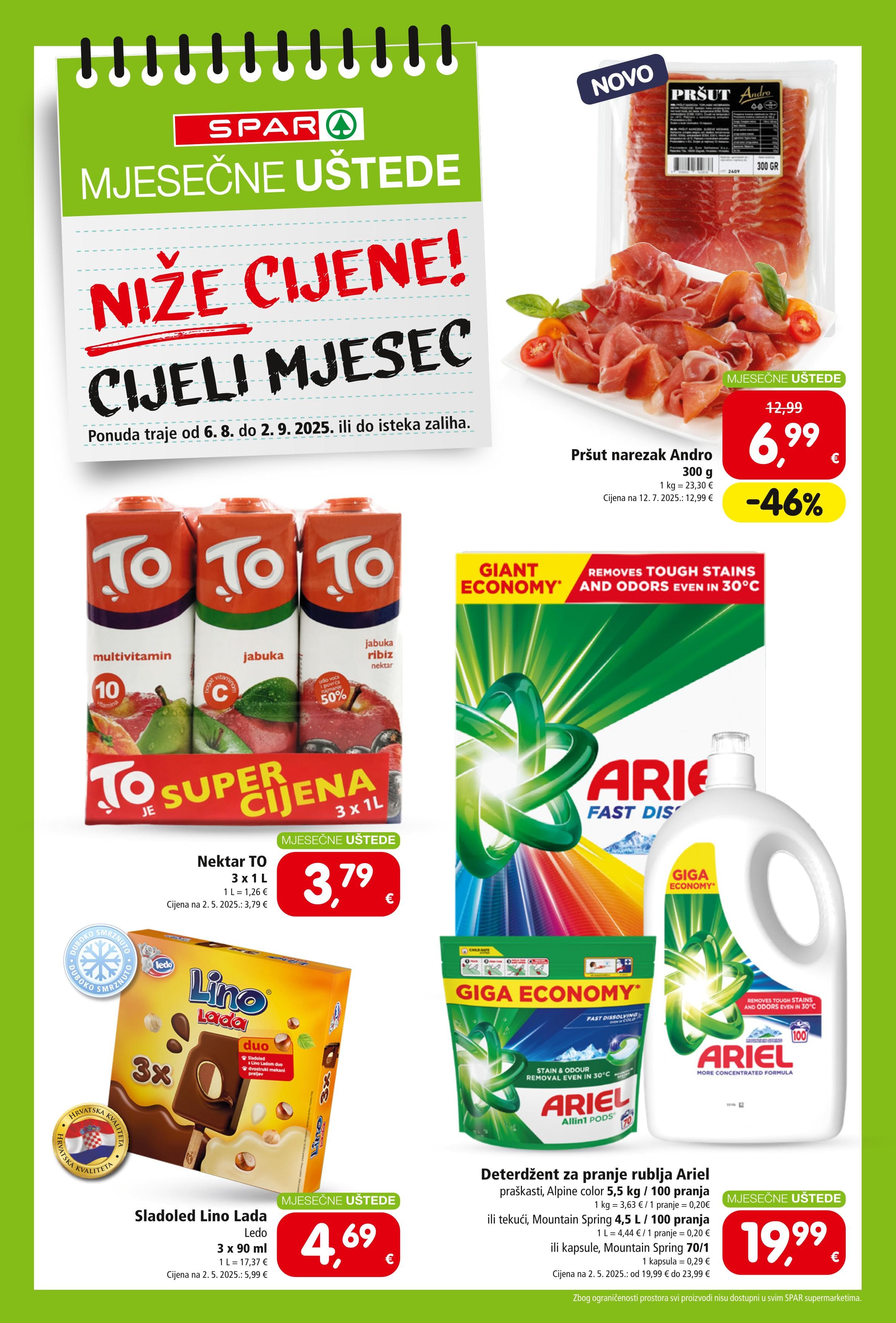 Page from catalog: Mjesečne uštede