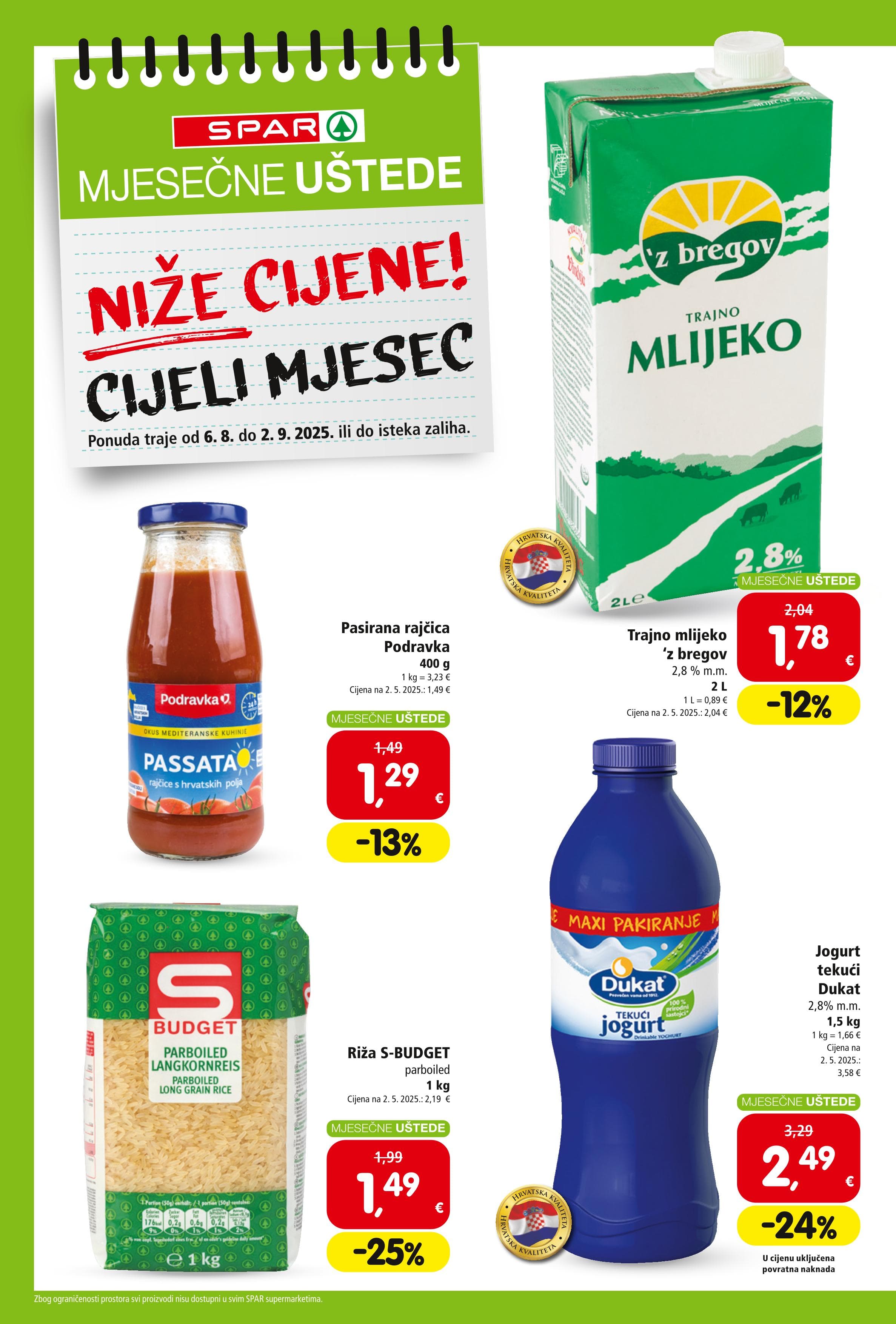 Page from catalog: Mjesečne uštede