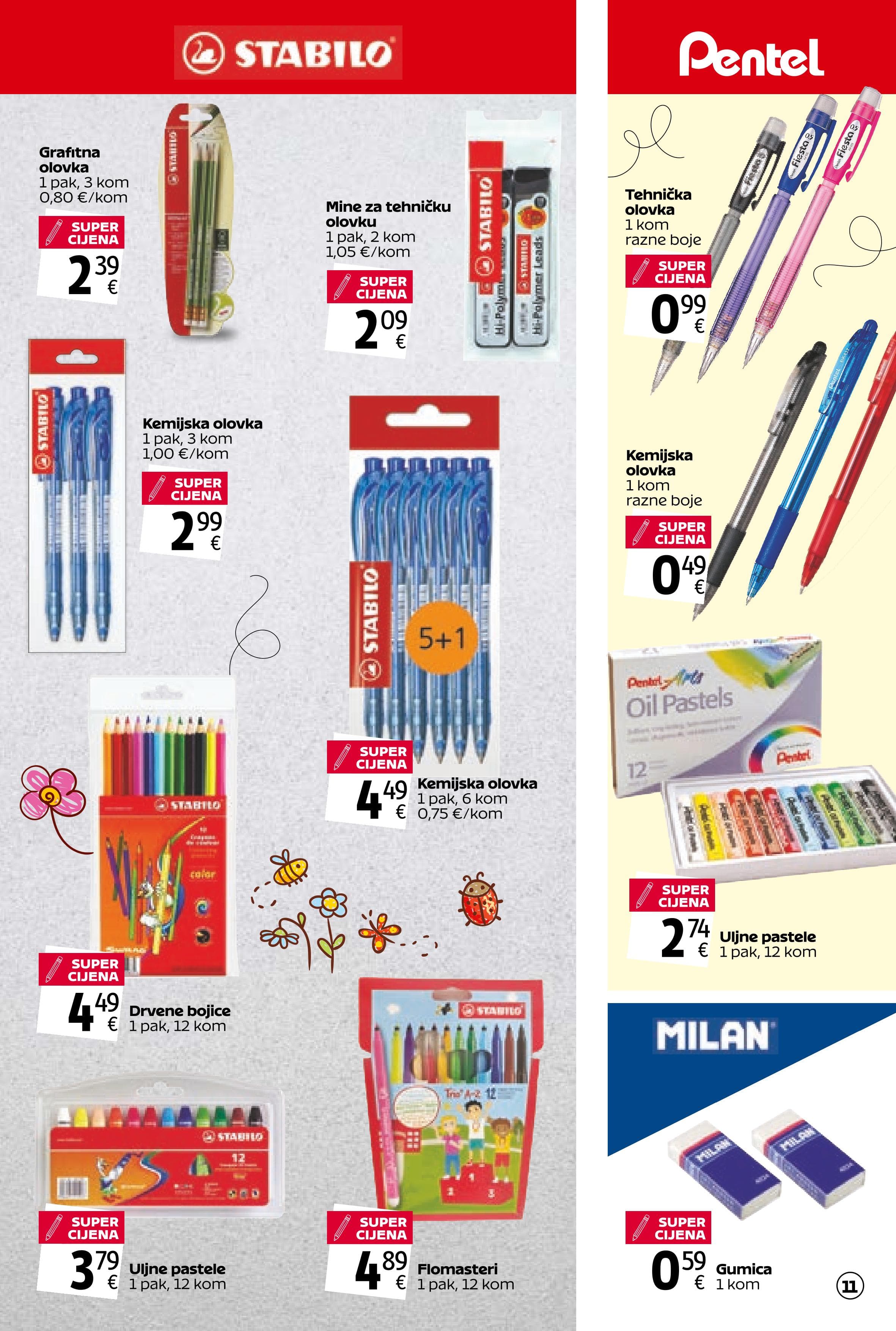Page from catalog: Ponuda za školarce