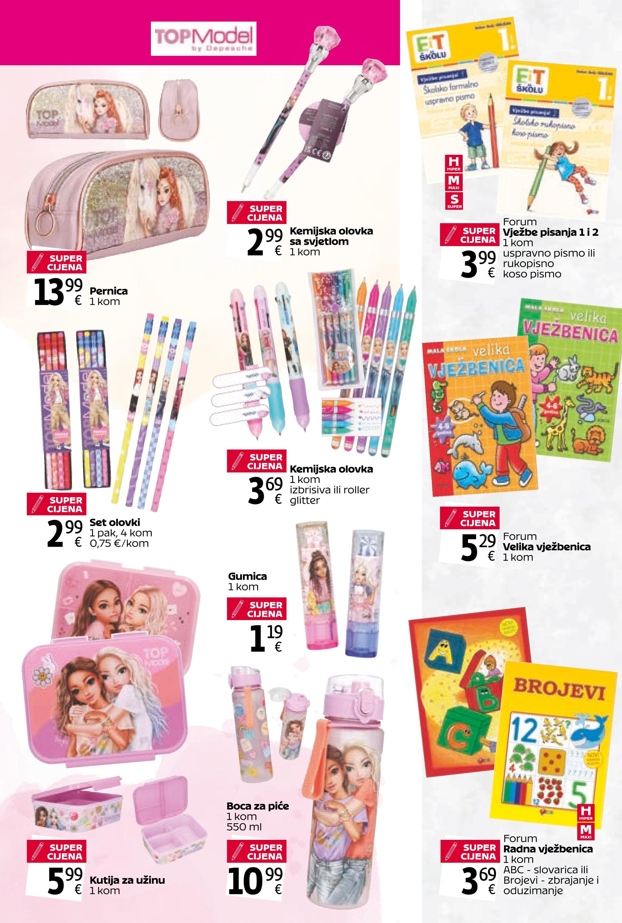 Page from catalog: Ponuda za školarce