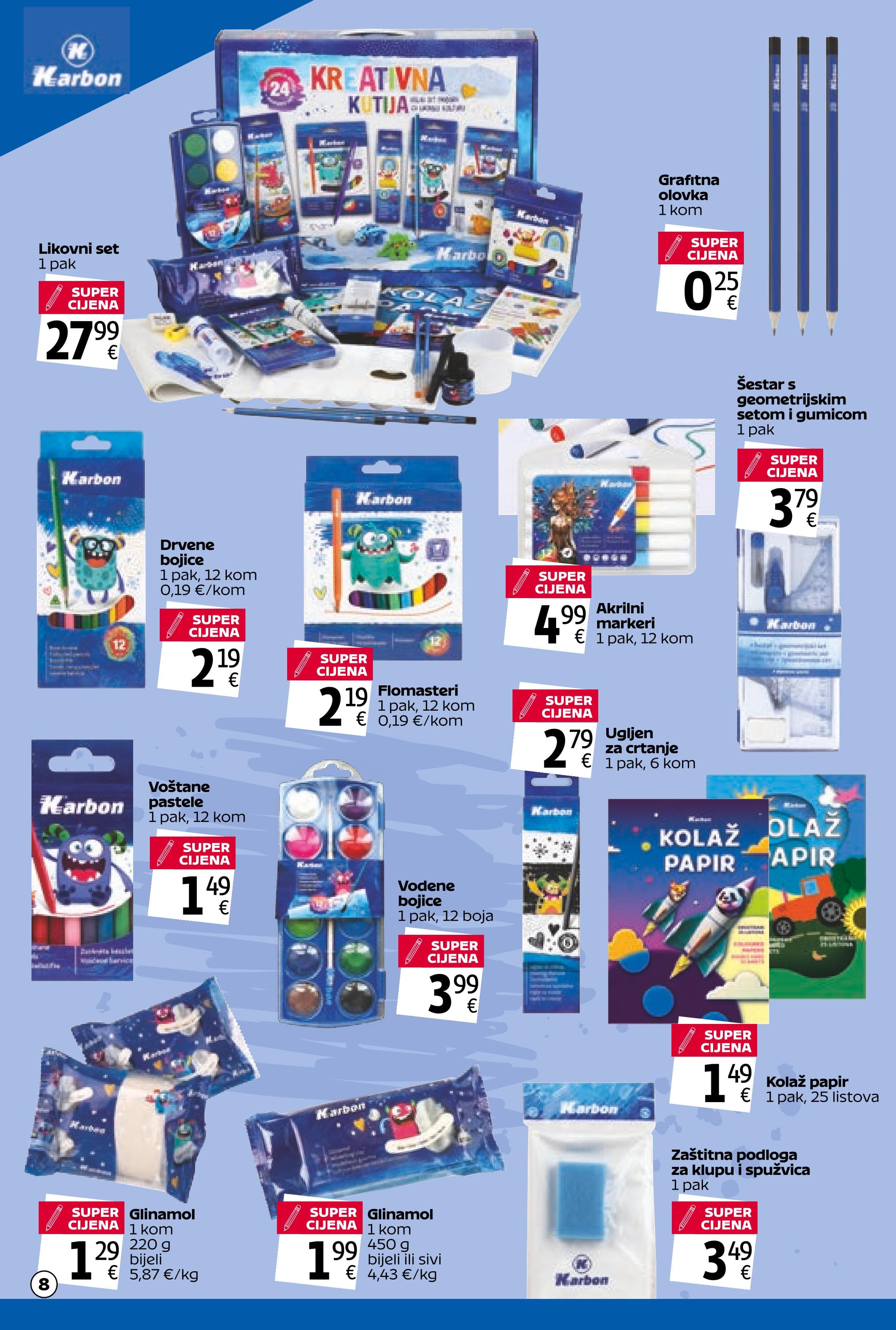 Page from catalog: Ponuda za školarce