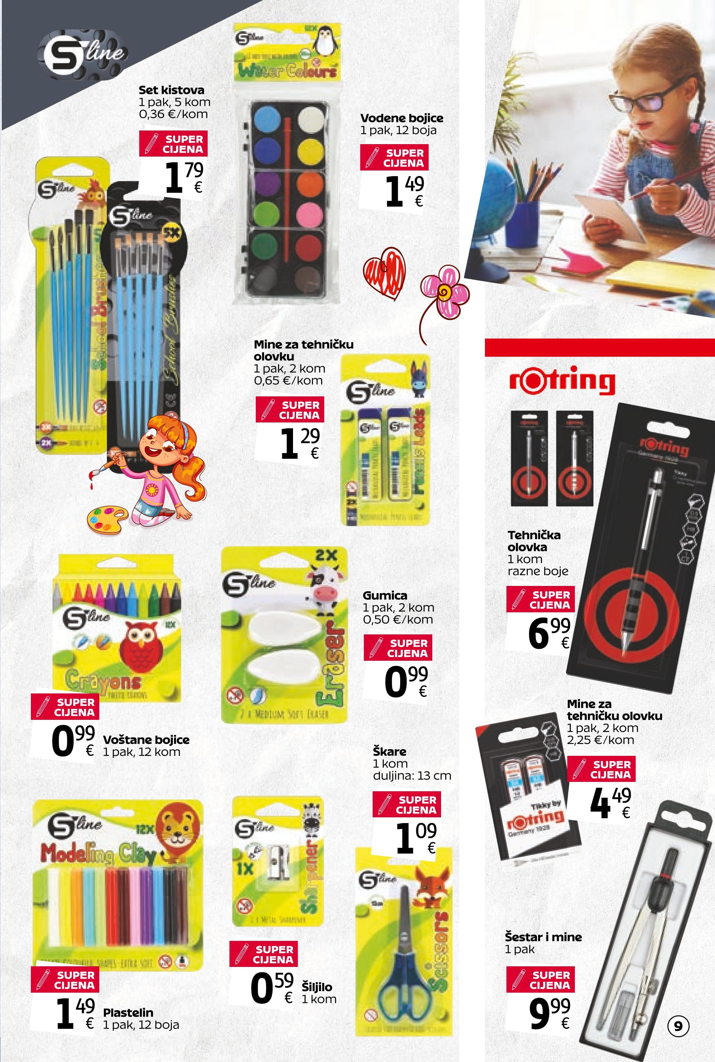 Page from catalog: Ponuda za školarce