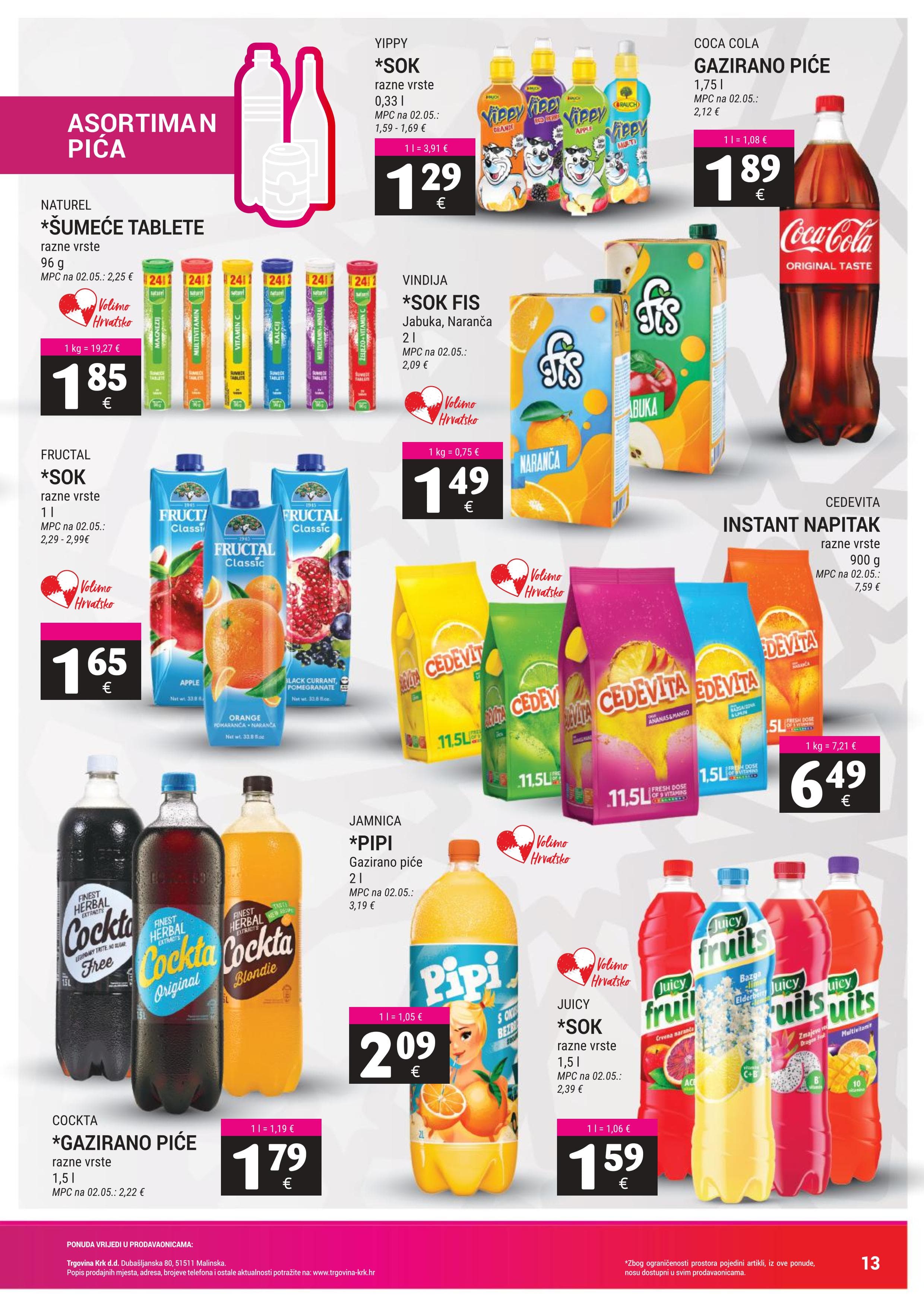 Page from catalog: Akcijska ponuda
