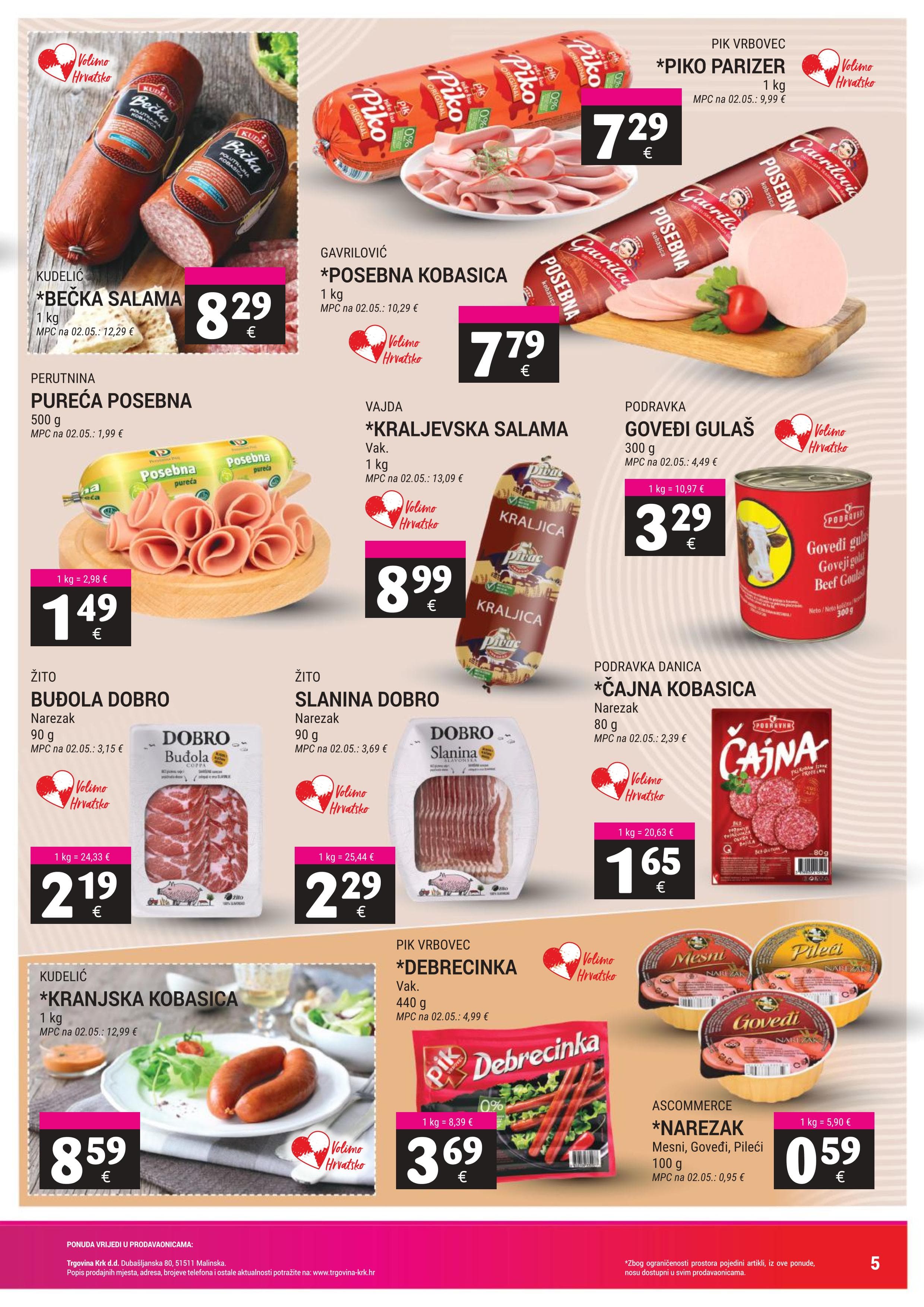 Page from catalog: Akcijska ponuda