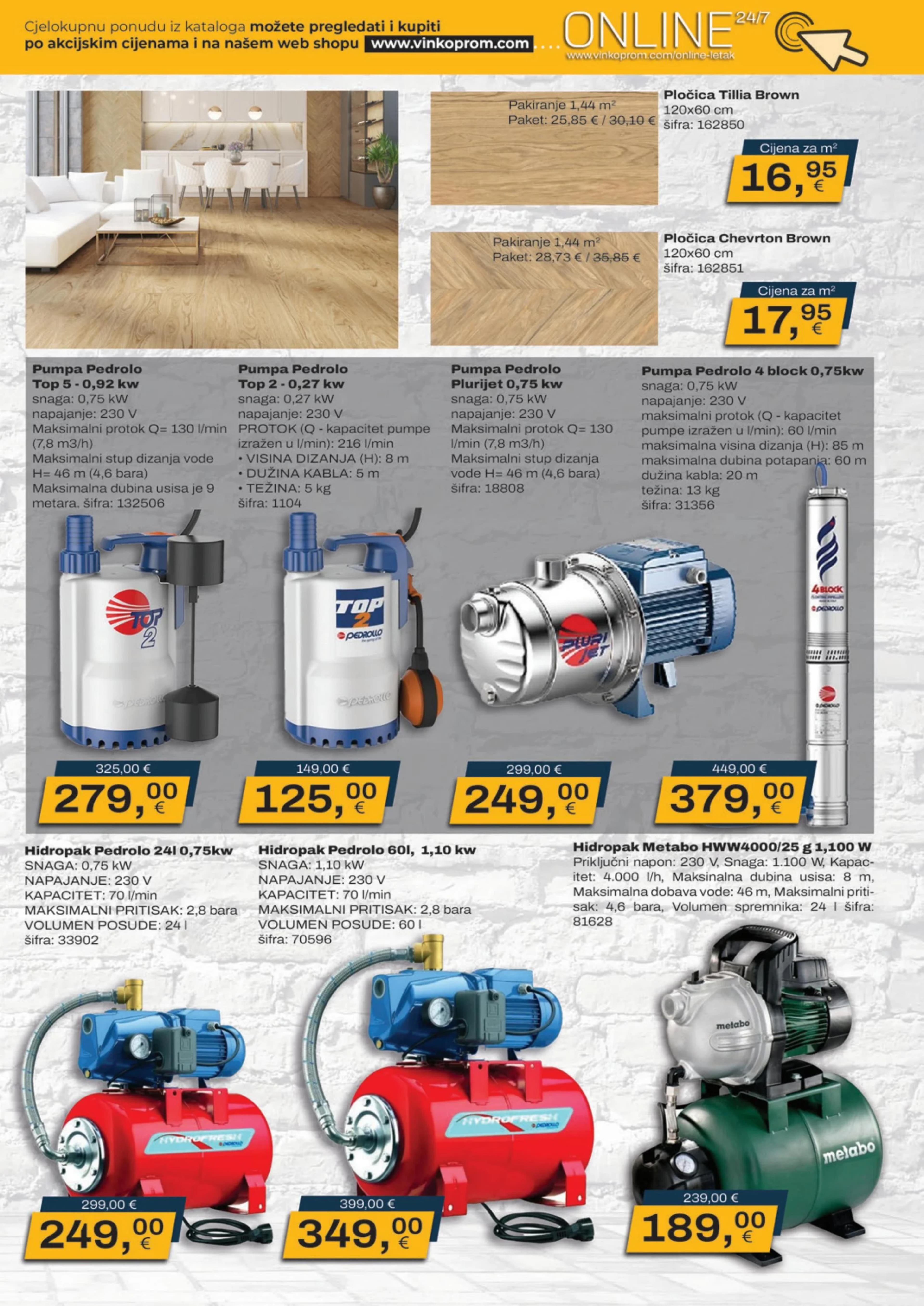 Page from catalog: Akcijska ponuda