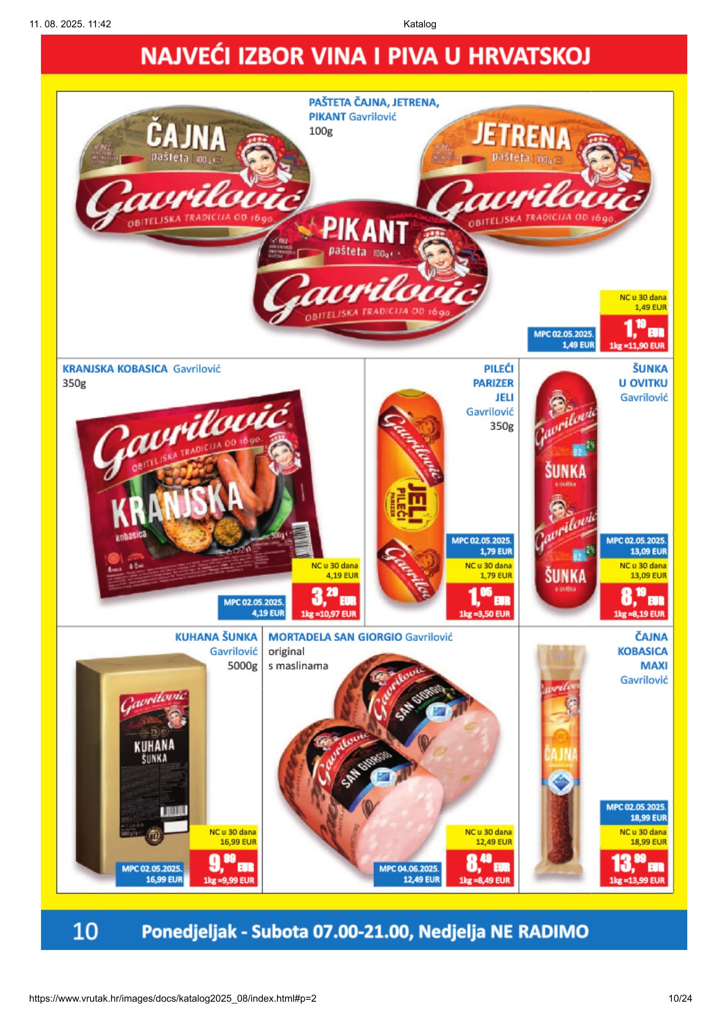 Page from catalog: Akcijska ponuda