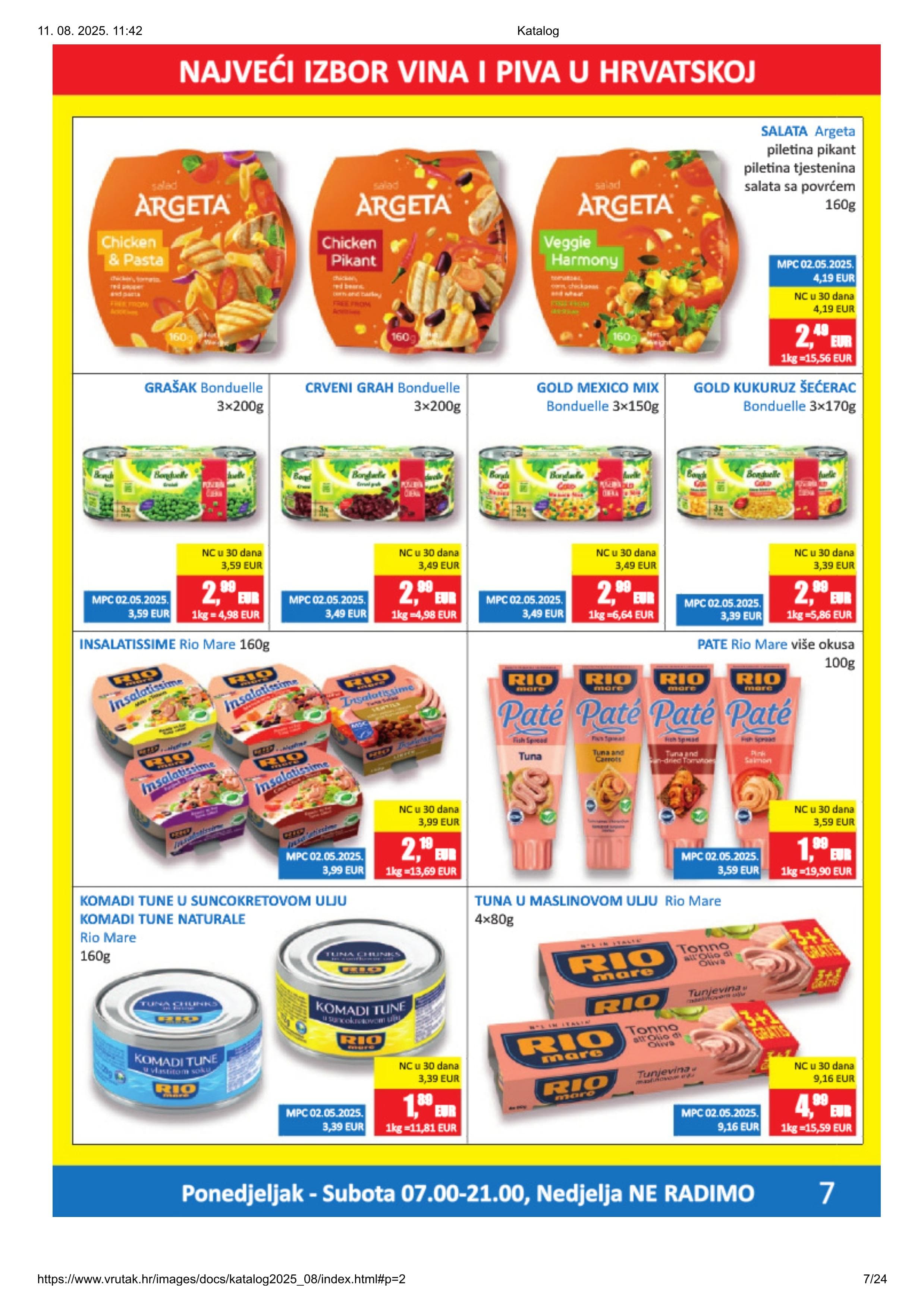 Page from catalog: Akcijska ponuda