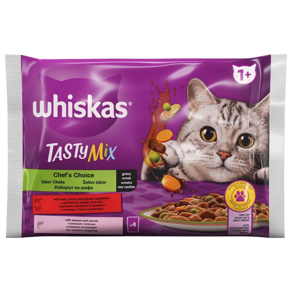 Tasty mix 1 pak, 4 x 85 g Whiskas
