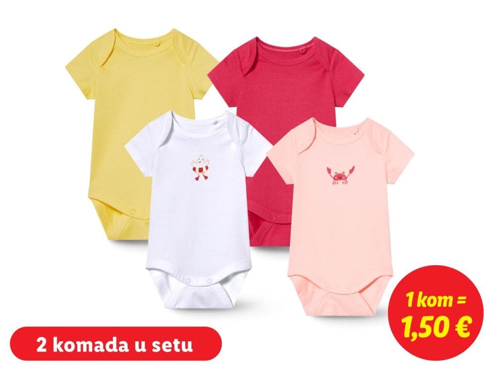 Bodiji za bebe 2 komada u setu lupilu®