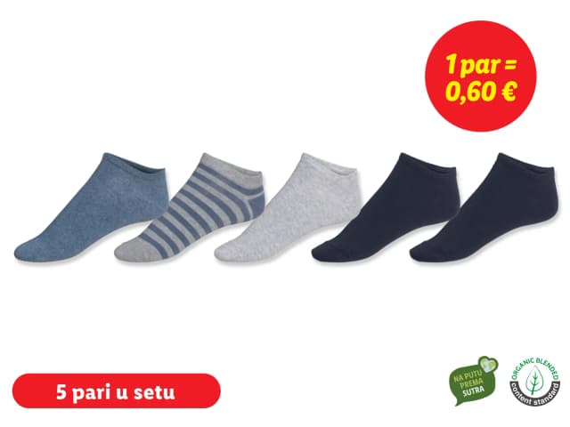 Stopalice 5 pari u setu