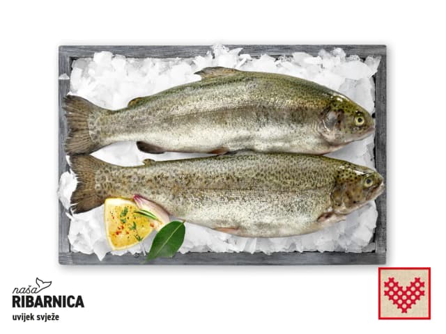 Očišćena domaća pastrva 550 g