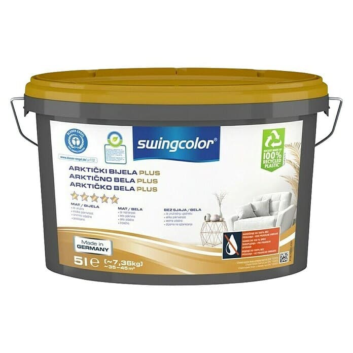 Mix arktički bijela boja 5 l swingcolor