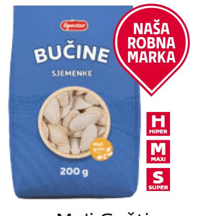 Bučine sjemenke 200 g Mali gušti, Spectar