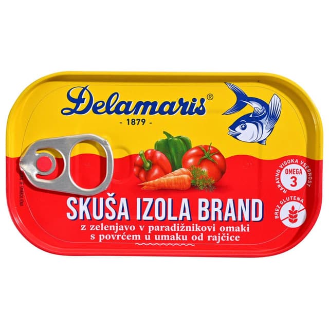 Skuša s povrćem 125 g