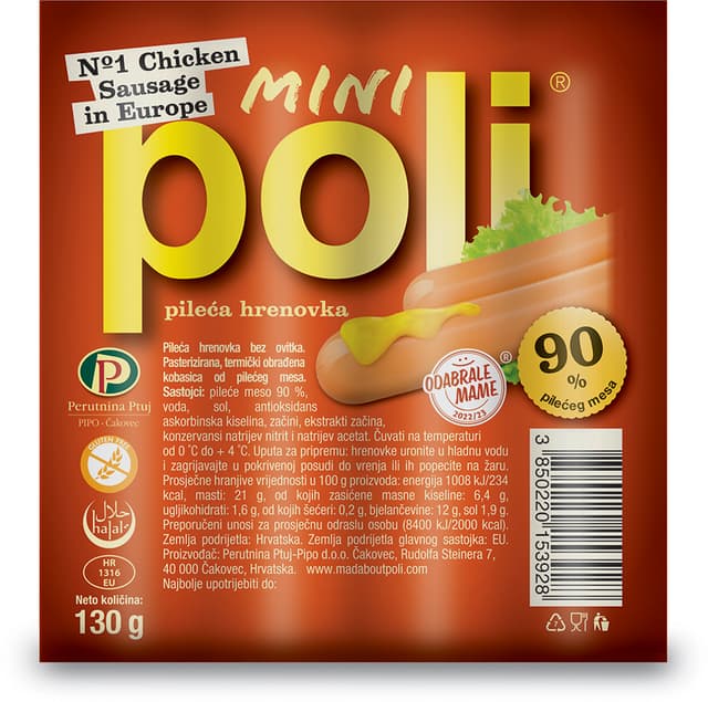 Poli hrenovke 130 g ili 330 g