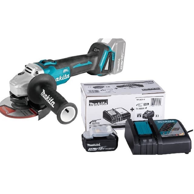 Kutna aku brusilica dga504z + set (punjač i baterija 3.0 ah)