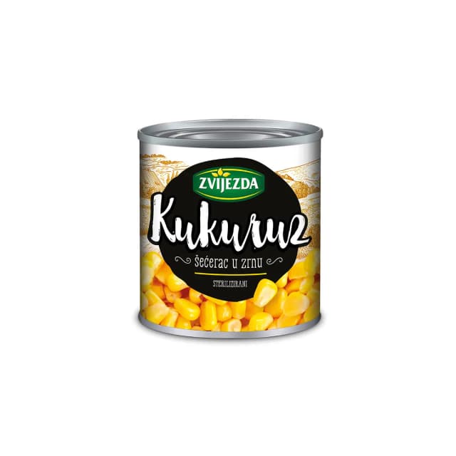 Kukuruz Masa: 340 g, Ocijeđena masa: 285 g