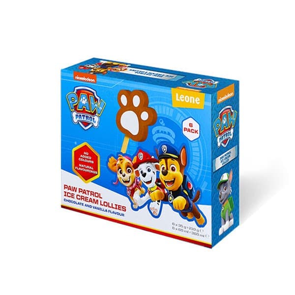 Paw patrol ice cream lollies 6x60 ml/ 210 g