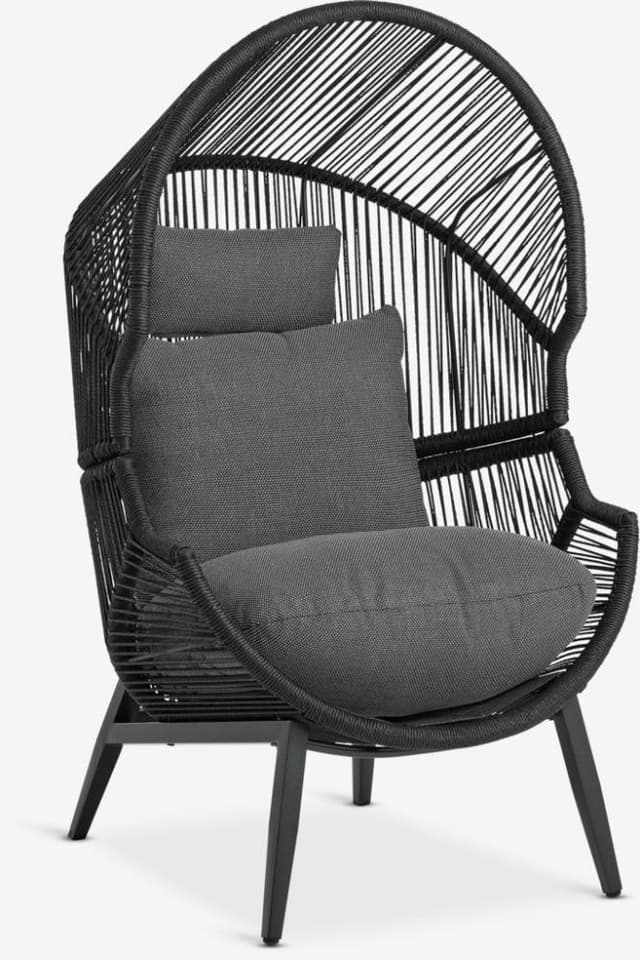 Halvrebene lounge stolica