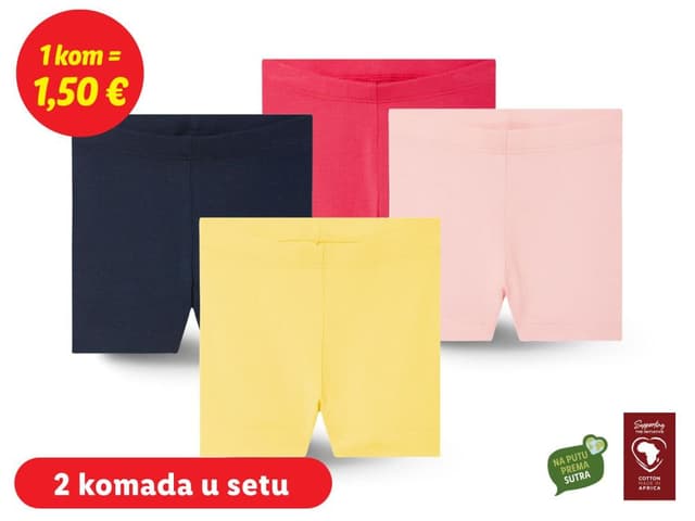 Hlačice za bebe 2 komada u setu