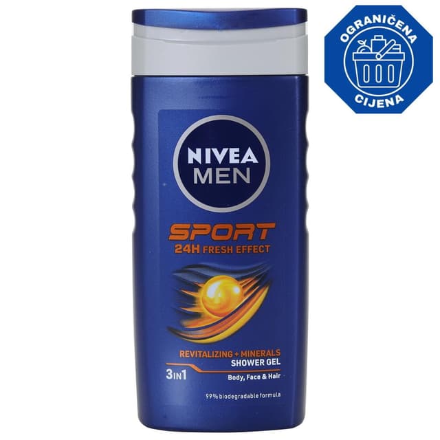 Shower gel men energy/sport 250ml