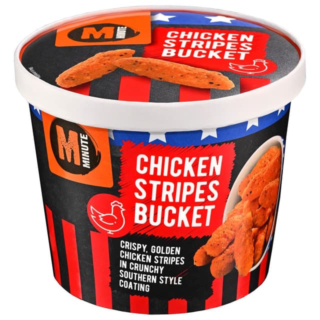 Bucket chicken stripes, chicken wings 500g