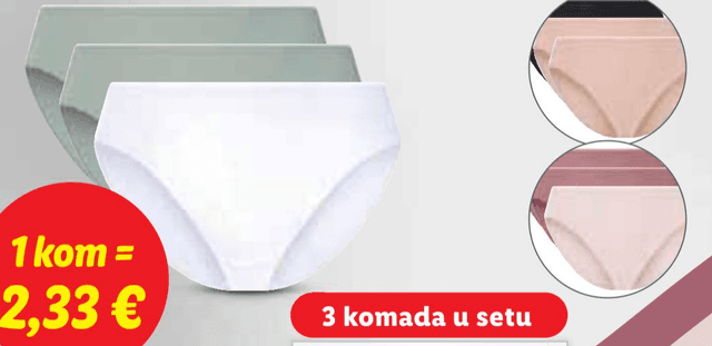 Gaćice 3 komada u setu