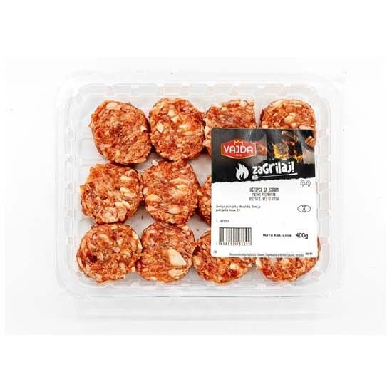 Mesni uštipci sa sirom 400g
