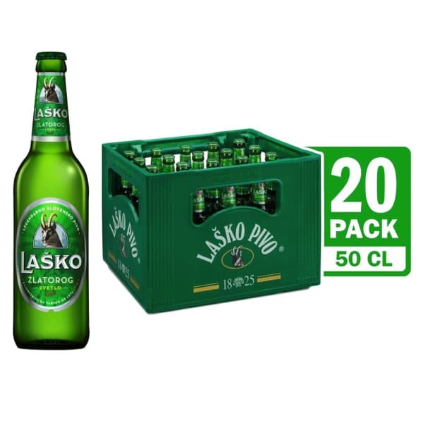 Pivo zlatorog 20 x 0.5 L