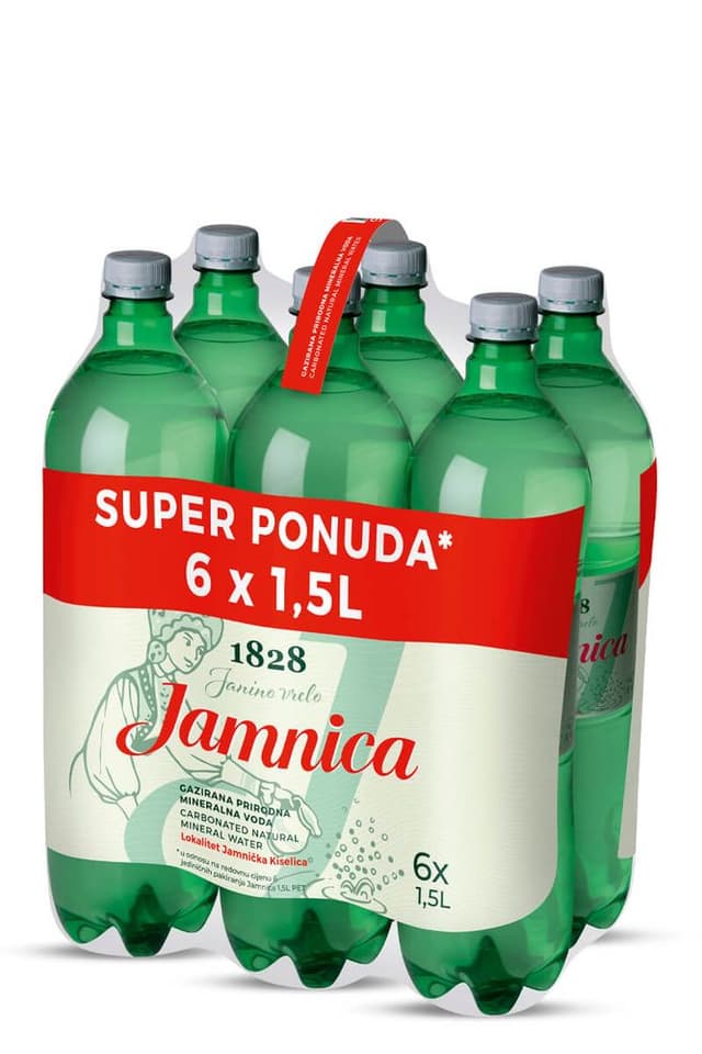 Gazirana mineralna voda 6 x 1,5 L