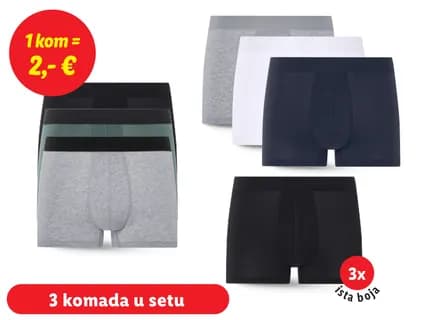 Bokserice 3 komada u setu