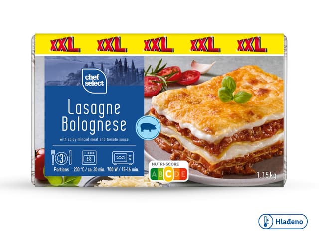 Lasagne bolognese xxl 1,15 kg