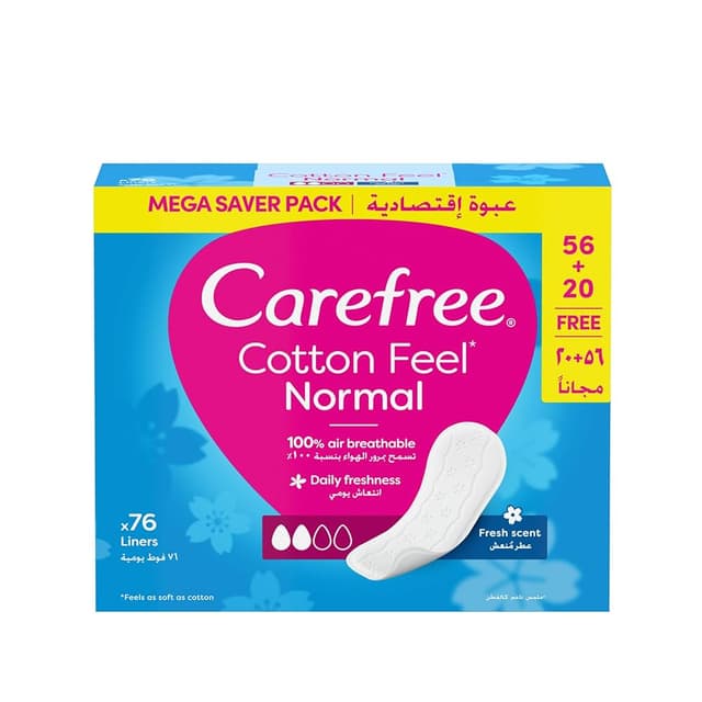 Carefree cotton feel normal 76/1