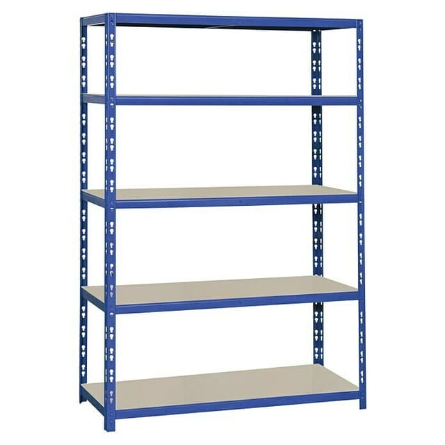 Metalni regal za teški teret 'XL', v 180 x š 120 x dub. 50 cm, 5 polica