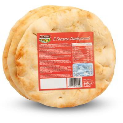 Tradicionalna foccacia 3 KOM, 660 g