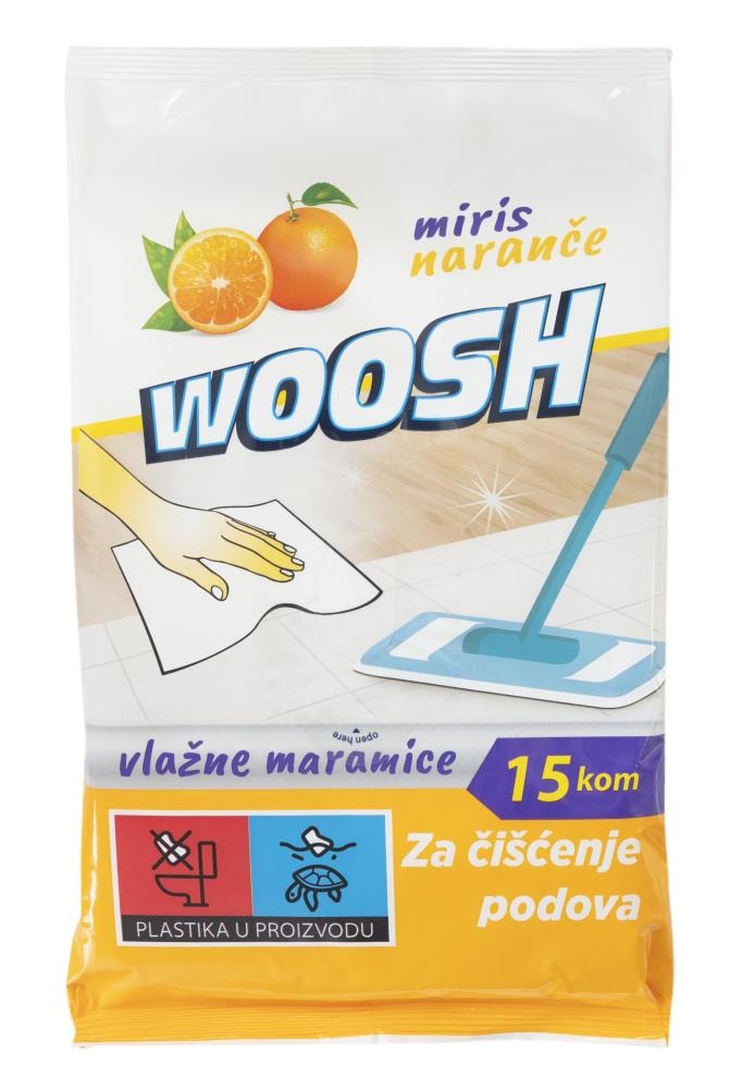 Woosh vlažne maramice za pod 15 kom
