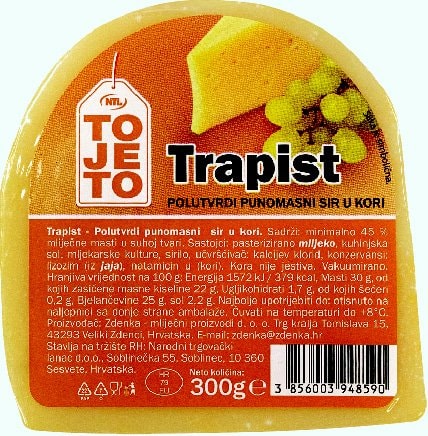 Sir tojeto trapist 300 g