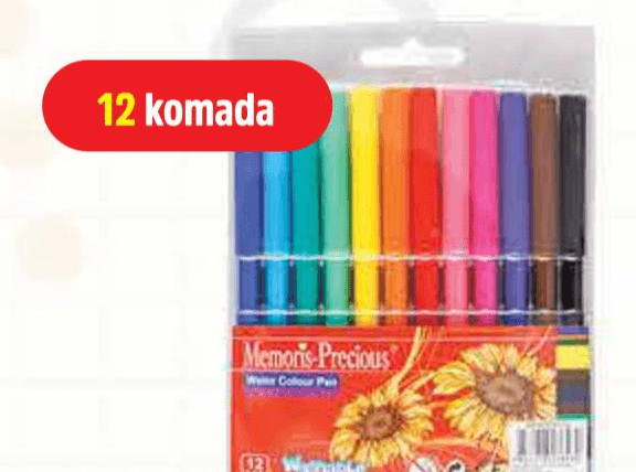 Flomasteri 12 komada