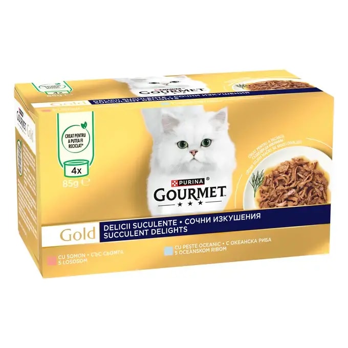Gourmet gold succulent delights 4x85g