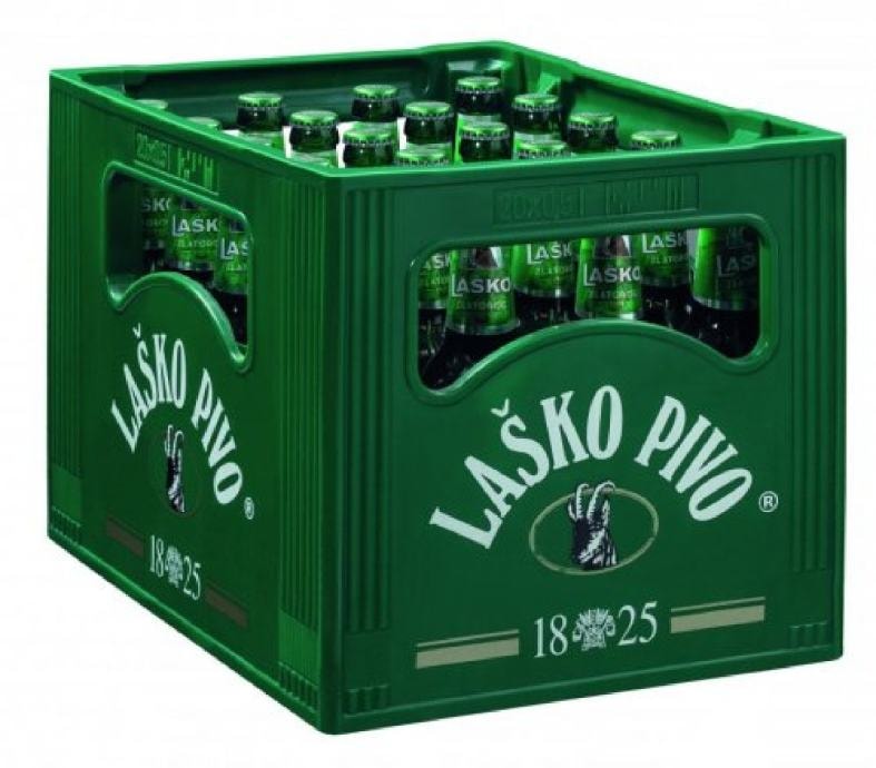 Pivo laško zlatorog 20 x 0,5 L