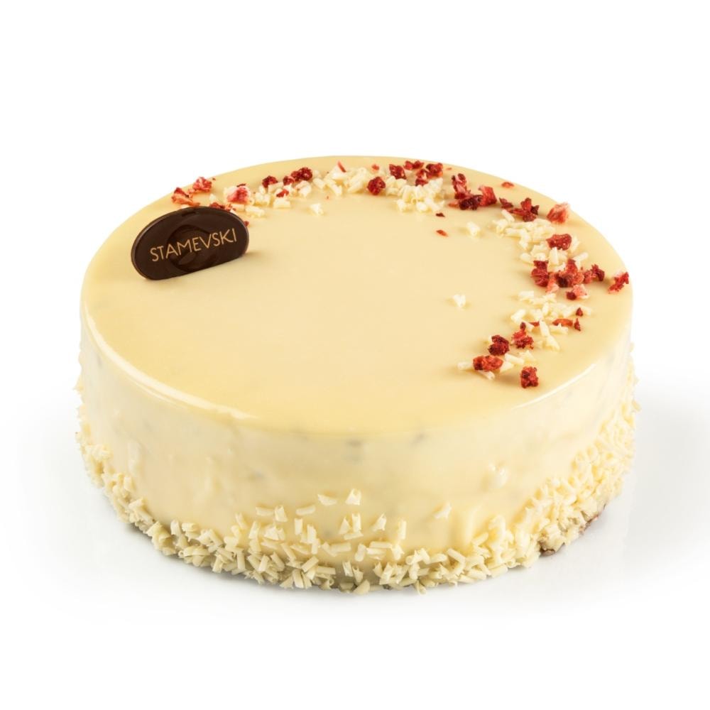 Torta bijela fragola, doboš čokoladna 1000g