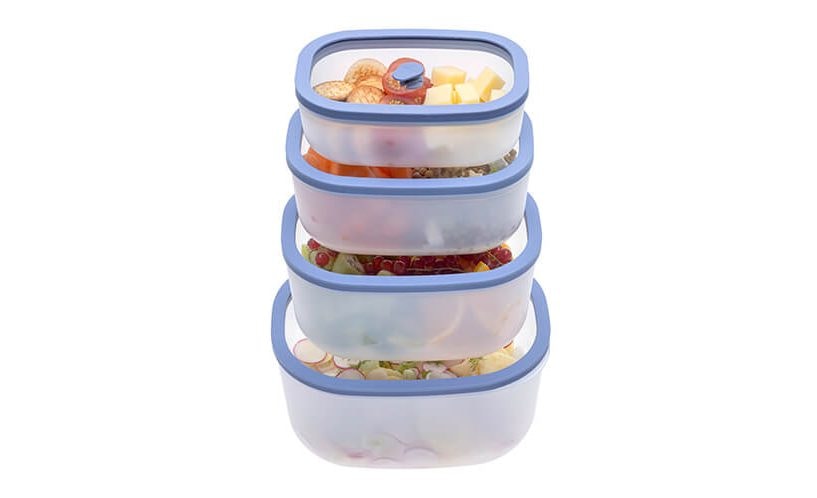 Set 4 vakumskih posuda s baterijskom vakuum pumpom