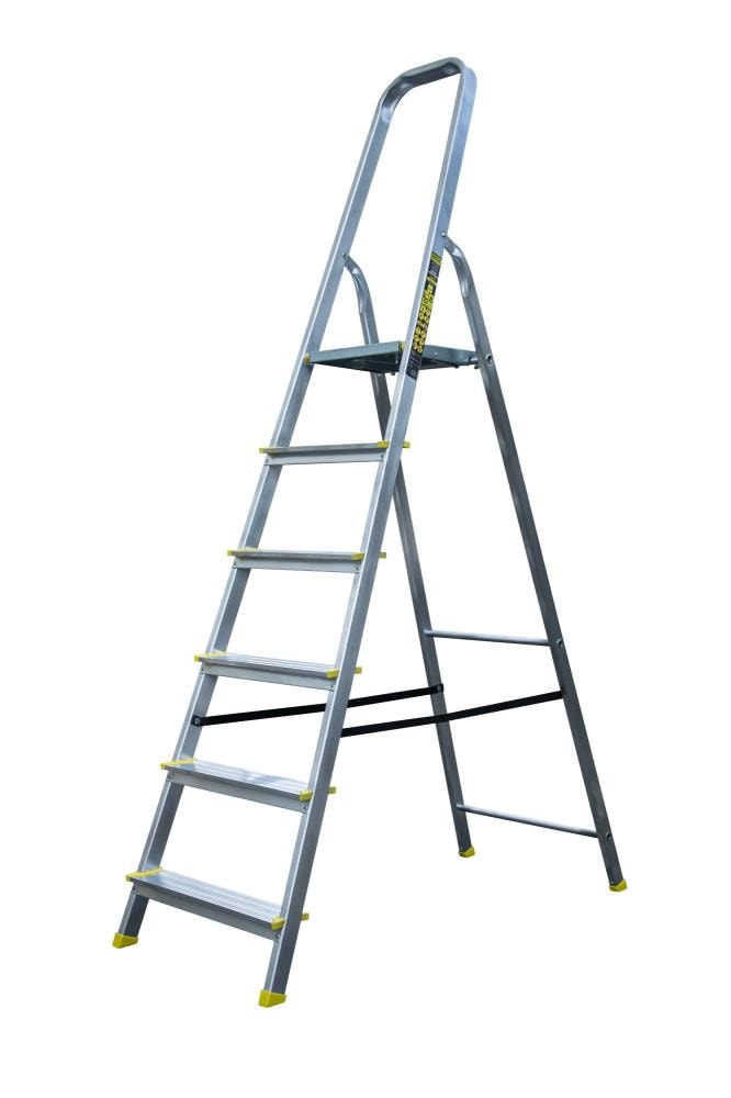 Ljestve aluminijske 6+1 gazište