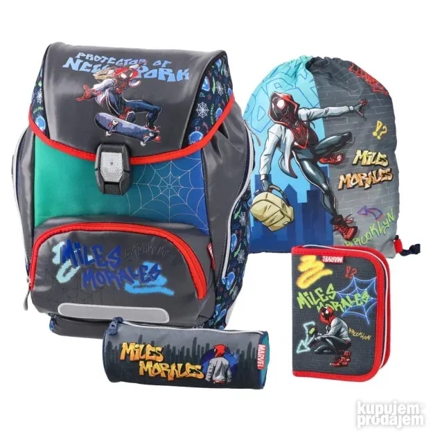Školska torba miles morales set