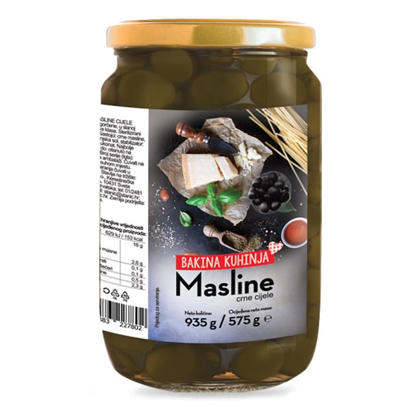 Masline crne ili zelene 935 g / 575 g