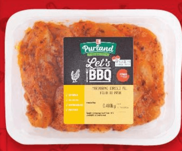 Purland let's bbq pileći odresci filea od prsa 400 g