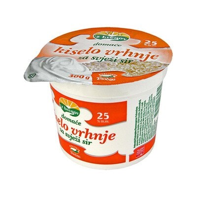 Kiselo domaće vrhnje 300g