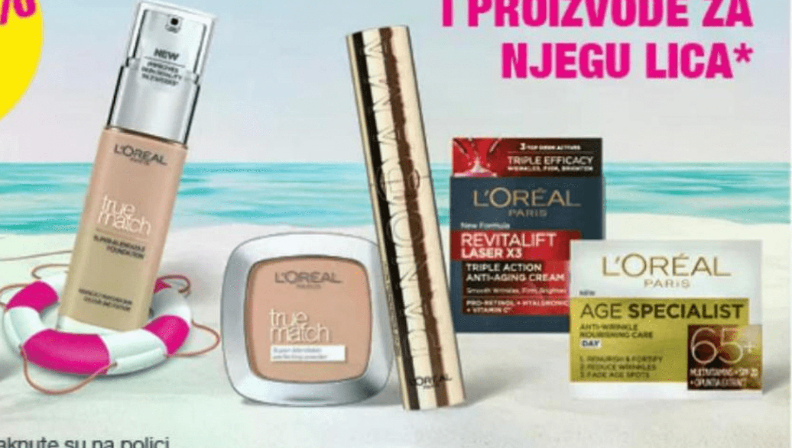Proizvodi dekorativne kozmetike i proizvodi za njegu lica L'Oréal