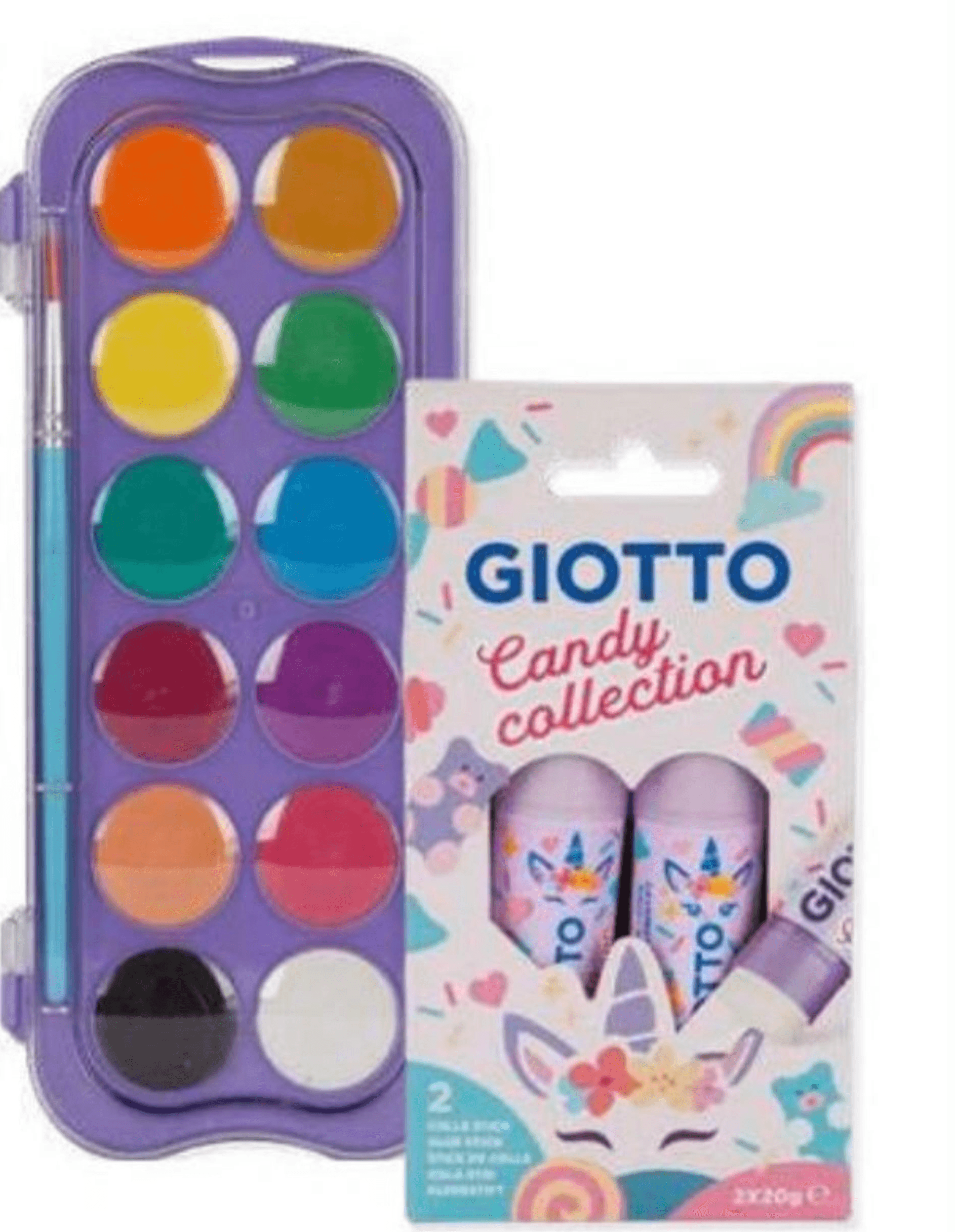 Vodene boje ili set ljepila
